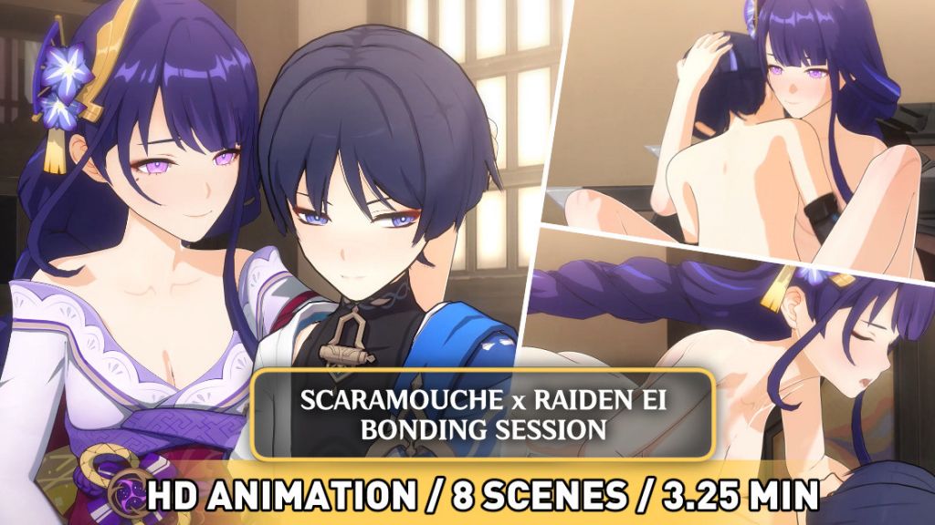 [PastaPaprika] Raiden Ei x Scaramouche ANIMATION (HD)