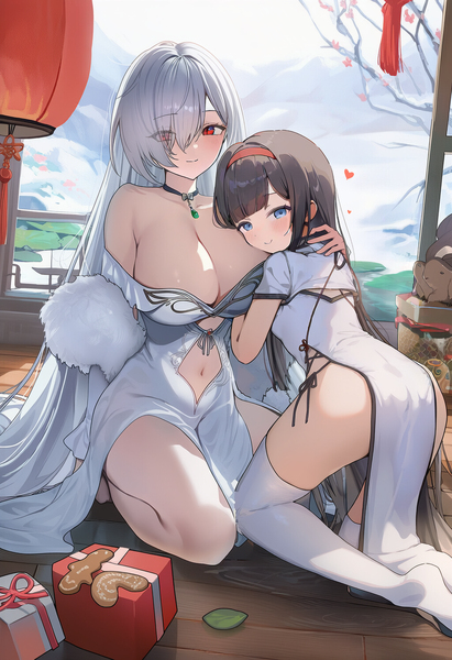 嫉妒哥哥和银发红瞳美乳仙子感情的小萝仙私配秘药自服堕落自慰喷潮，夜袭亲哥哥乱伦交合插入破处内射，被勃然大怒的嫂嫂发现鞭挞，混乱之下媚药传播，三人狂热交合内射灌满子宫淫婚成孕