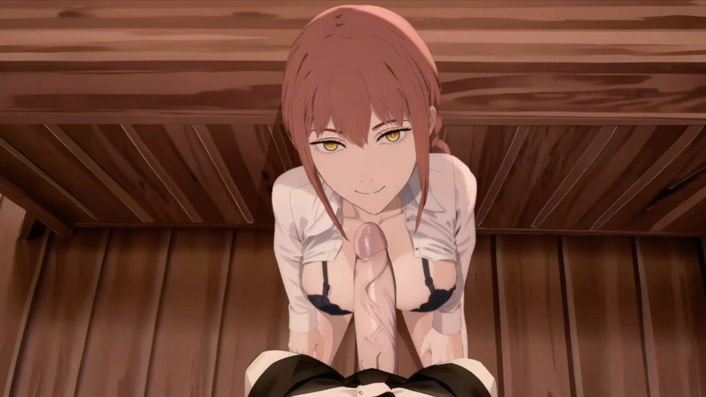 [Rinjo_18] Makima blowjob (Anime style art) 6+ min [チェンソーマン]